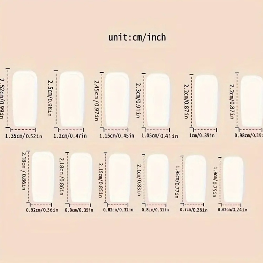 Floral Blue and Cream Press-On Nails, NEW - Picture 3 of 6